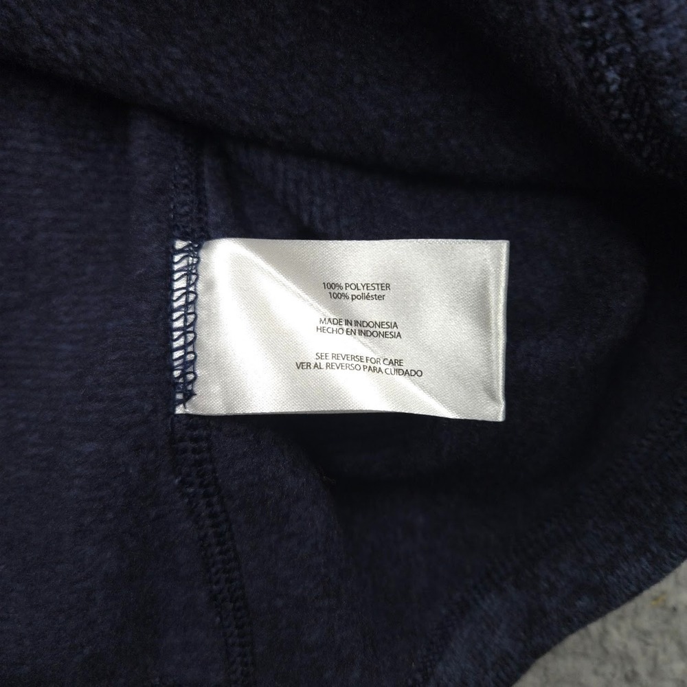 Woolrich Blue Heather Quarter Zip Sweater Fleece Pullover Mens Large Hiking - Picture 4 of 11